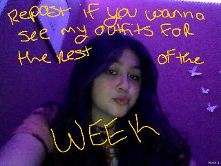 repost this if you wanna see my outfits for the rest of the week